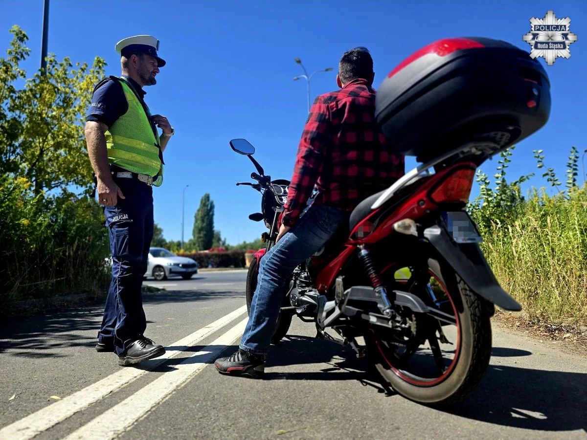 Działania „Motocykl i Quad” na ulicach Rudy Śląskiej. Policjanci przypominają o zasadach bezpiecznej jazdy