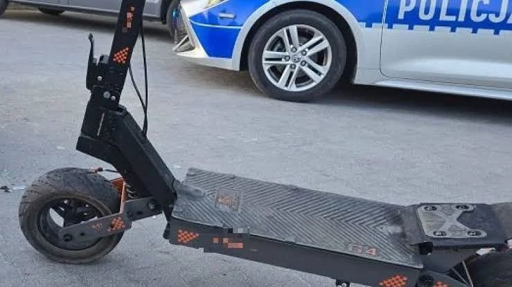 Niebezpieczne nagrania z Sosnowca. Policja ostrzega użytkowników hulajnóg