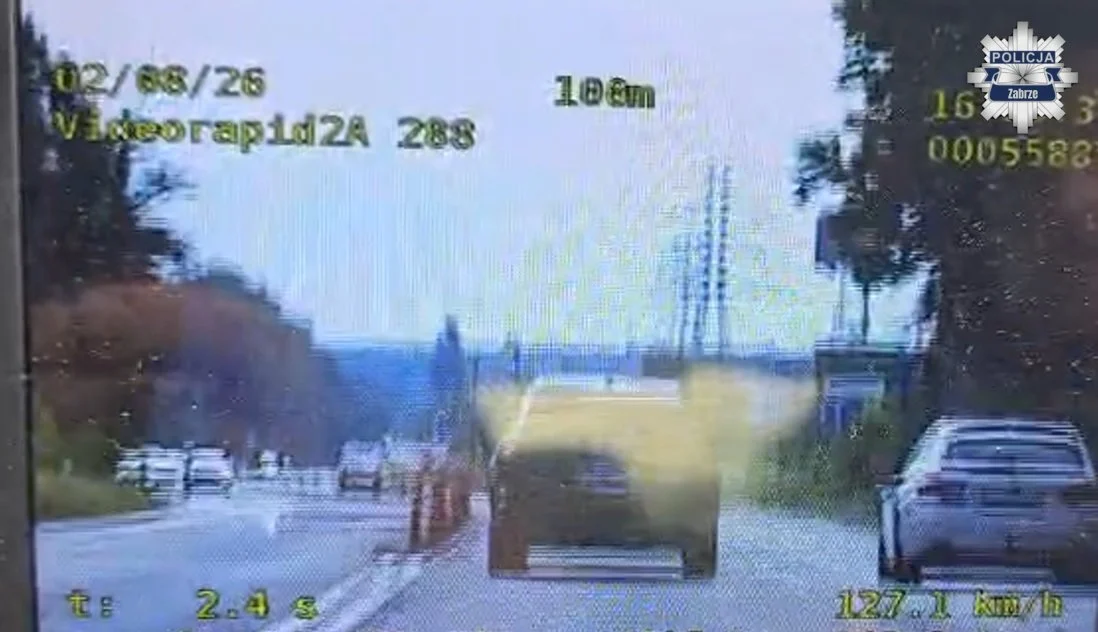Pędził 127 km/h na DK88 w Zabrzu. Kierowca Audi stracił prawo jazdy