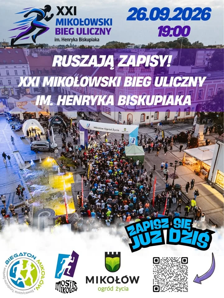 Trwają zapisy na XXI Mikołowski Bieg Uliczny im. Henryka Biskupiaka