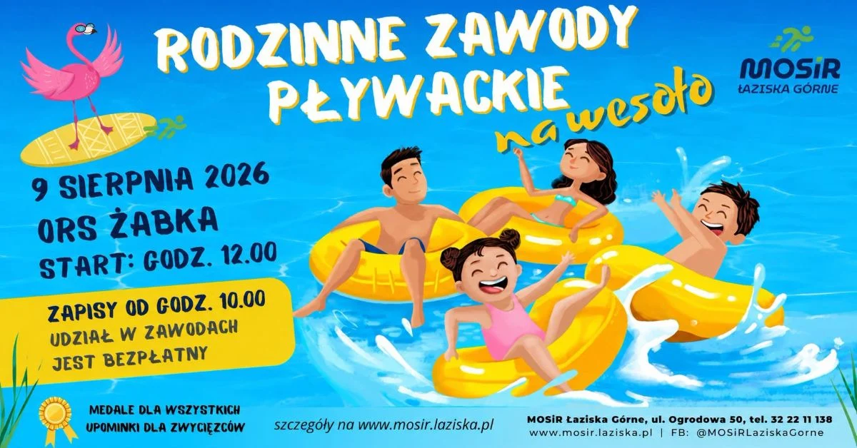 Pływanie na wesoło w Łaziskach Górnych. Zbierz drużynę i podejmij wyzwanie