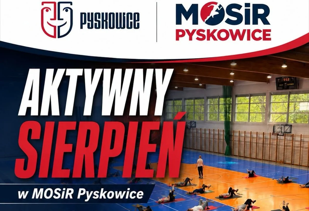 Aktywne środy w Pyskowicach. MOSiR zaprasza na bezpłatne treningi