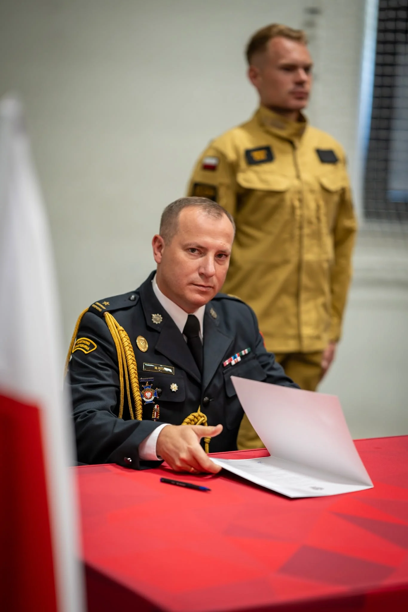 Ślubowanie nowych strażaków i wyróżnienia w rudzkiej Państwowej Straży Pożarnej / fot. mł. asp. mgr Dawid Strączek (KM PSP Ruda Śląska)