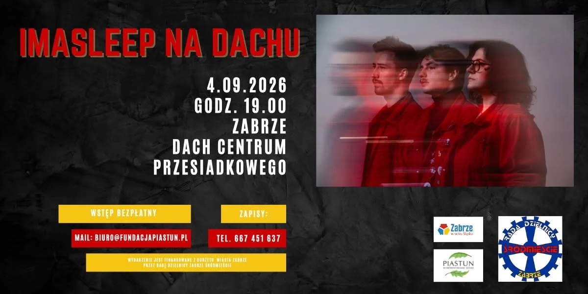 Muzyka zabrzmi na dachu Centrum Przesiadkowego. imasleep! wystąpi w Zabrzu