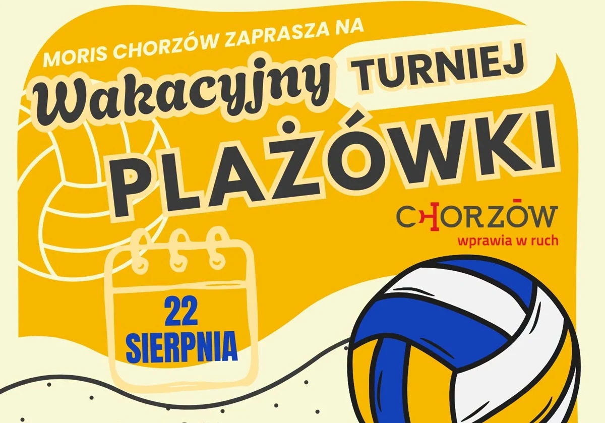 Plażówka wraca do Chorzowa. MORiS zaprasza drużyny na wakacyjny turniej