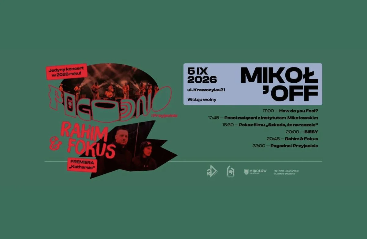 Mikoł’OFF Festival 2026. Rahim i Fokus z premierowym koncertem trasy „Katharsis” w Mikołowie