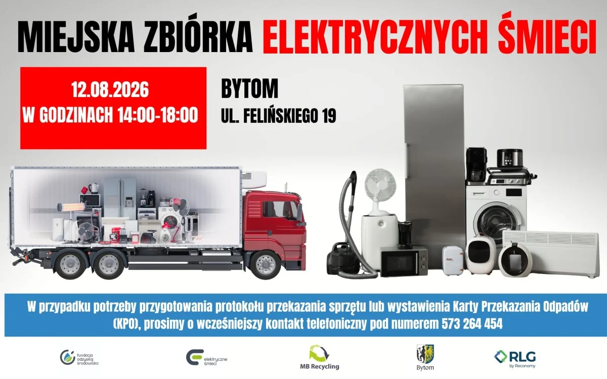 Elektroodpady w Bytomiu. 12 sierpnia zbiórka zużytego sprzętu w Miechowicach