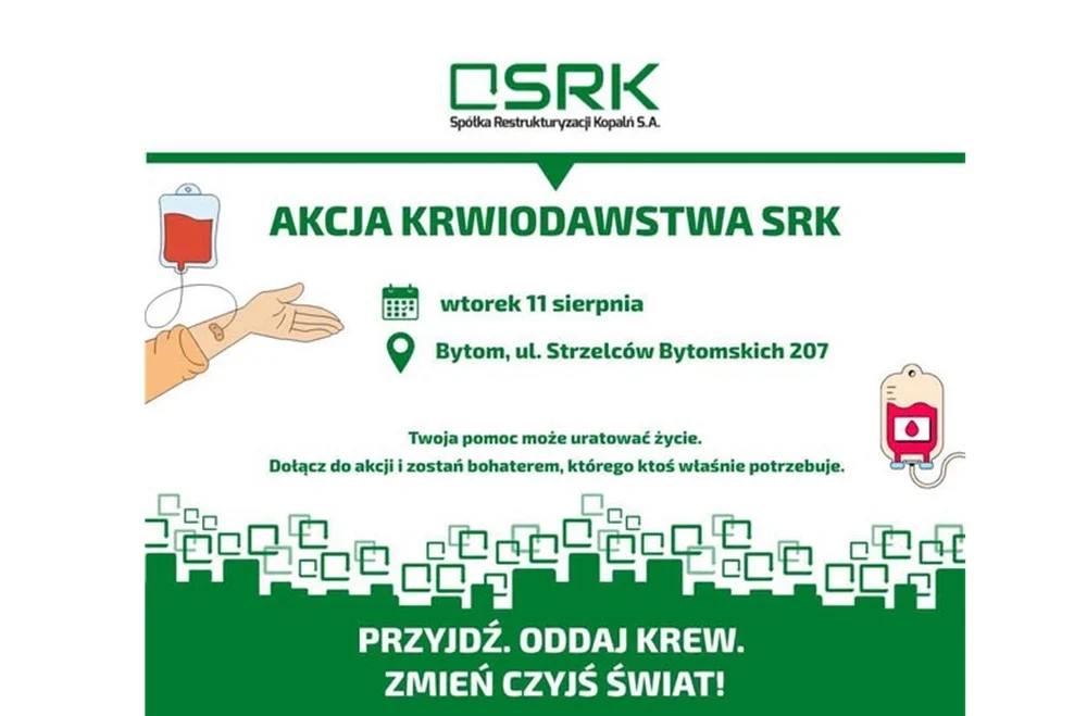 Podziel się życiem w Bytomiu. Dziś można oddać krew przy ul. Strzelców Bytomskich