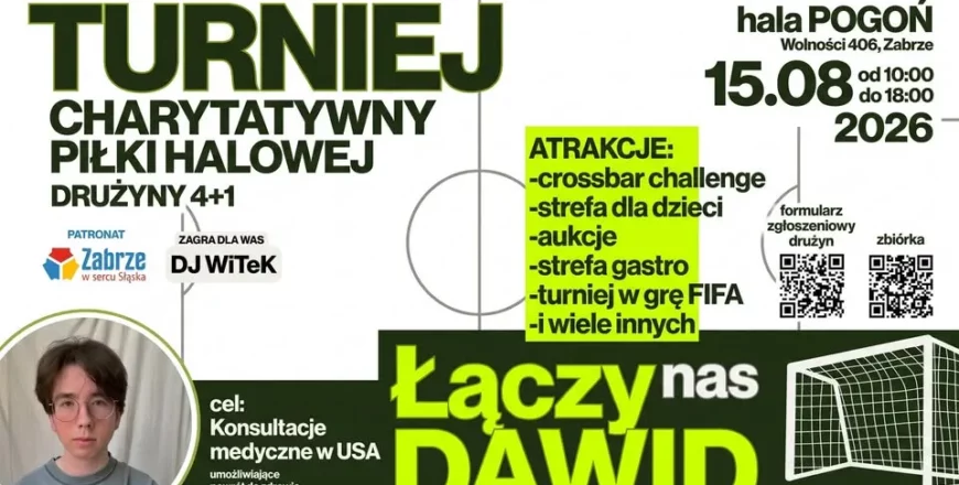 Sport, zabawa i pomoc dla Dawida. Wielki turniej charytatywny w Zabrzu