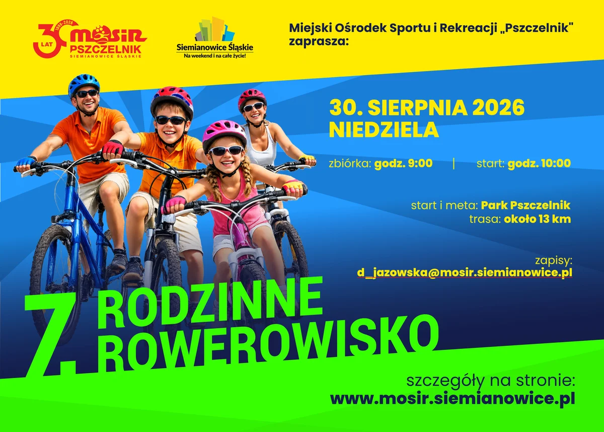 VII ROdzinne ROwerowisko w Siemianowicach – rodzinny rajd 30 sierpnia