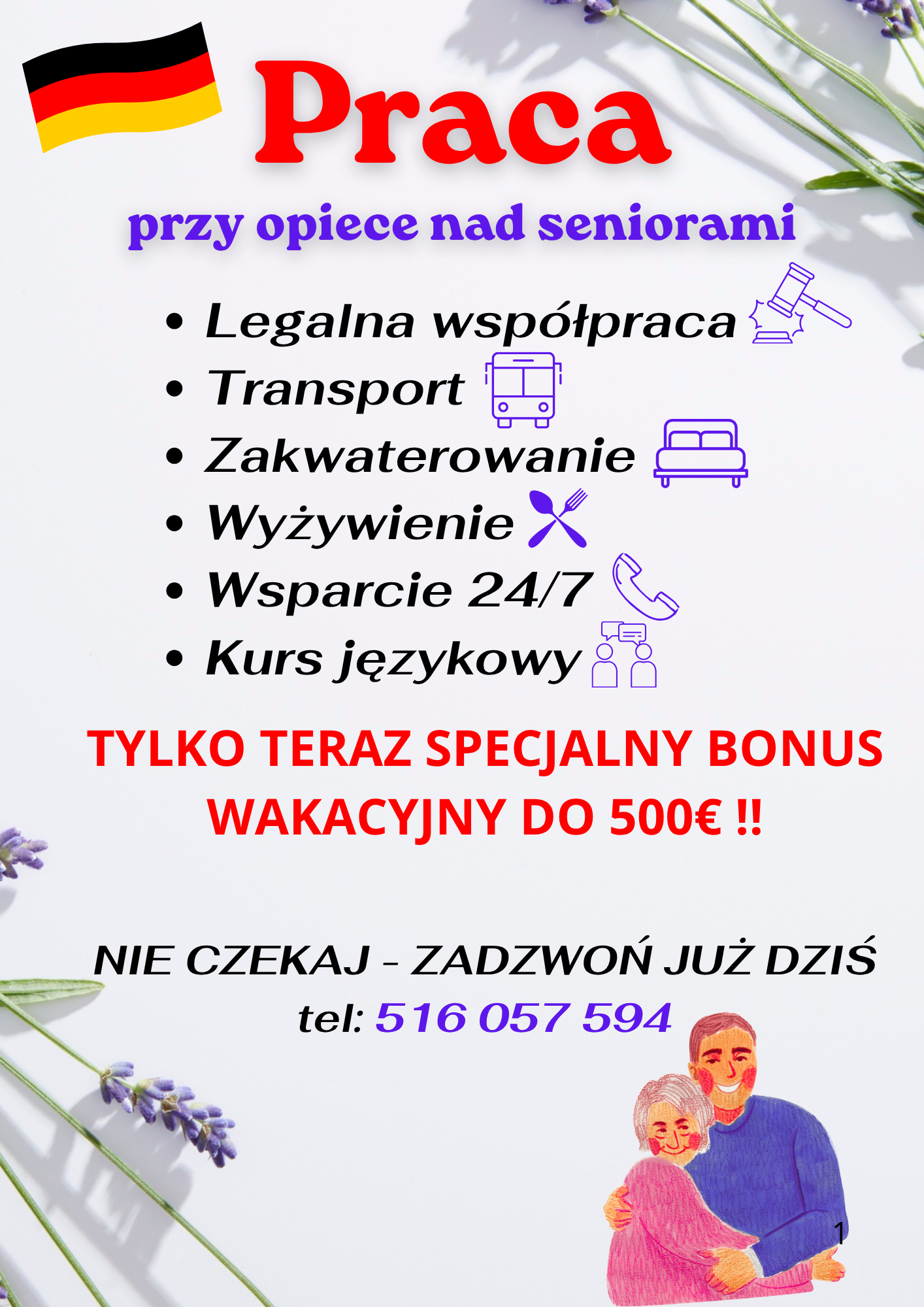 Praca OPIEKA NIEMCY | Sprawdzone zlecenia, ATRKACYJNE stawki